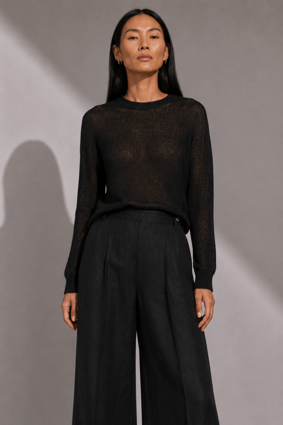 Schwarzer Kaschmir Pullover