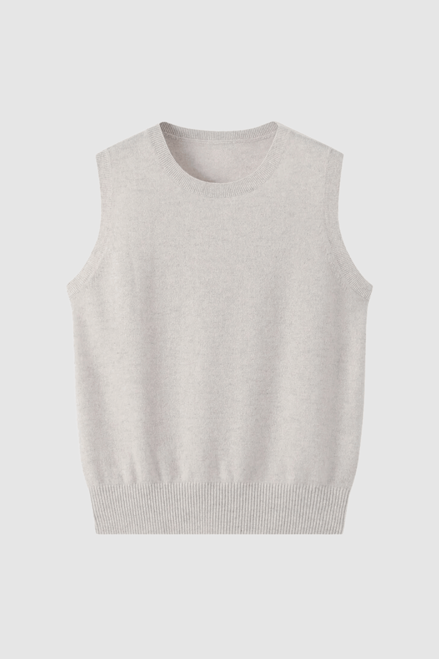 Kaschmir-Vestover in Creme