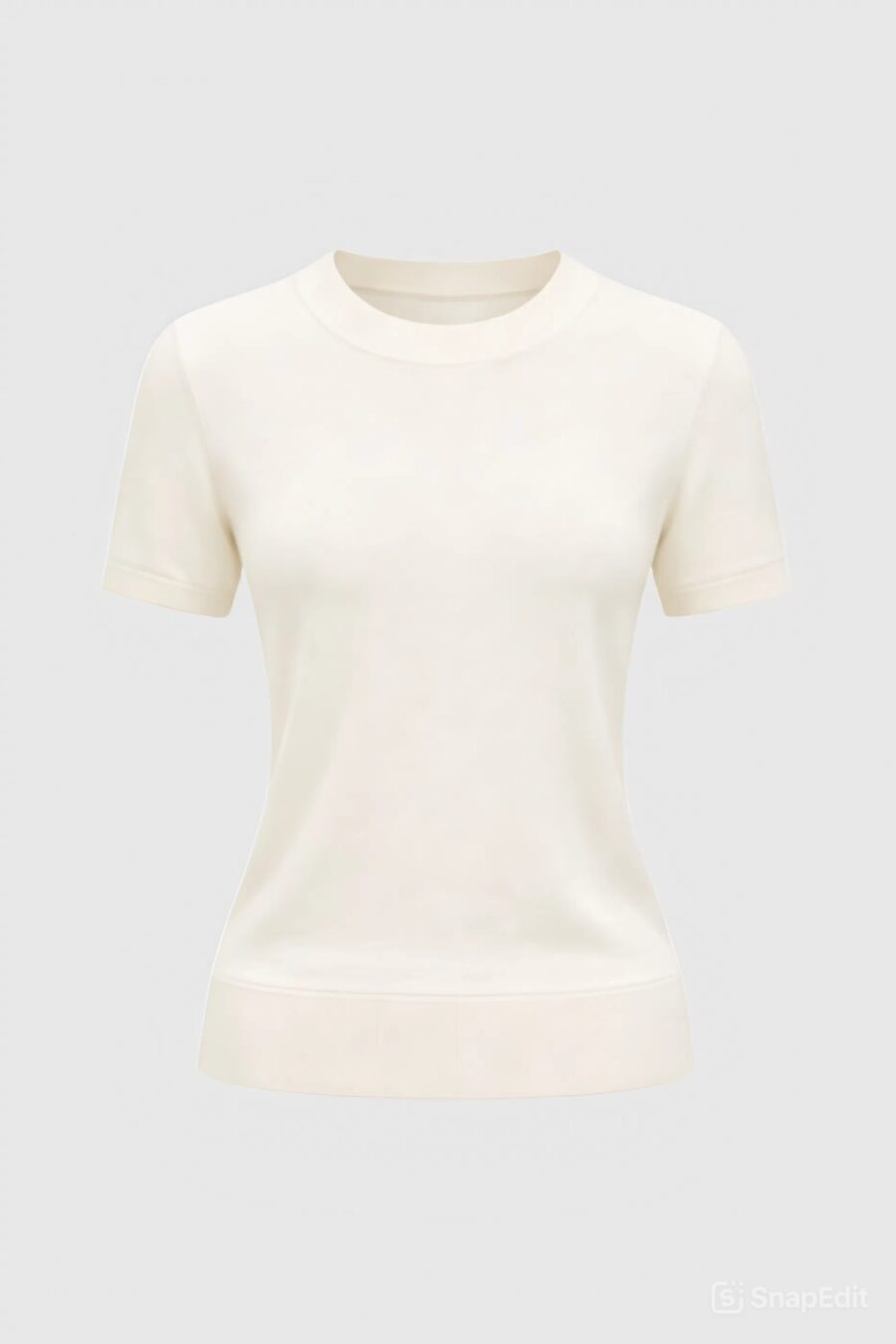 Weisses Strickshirt