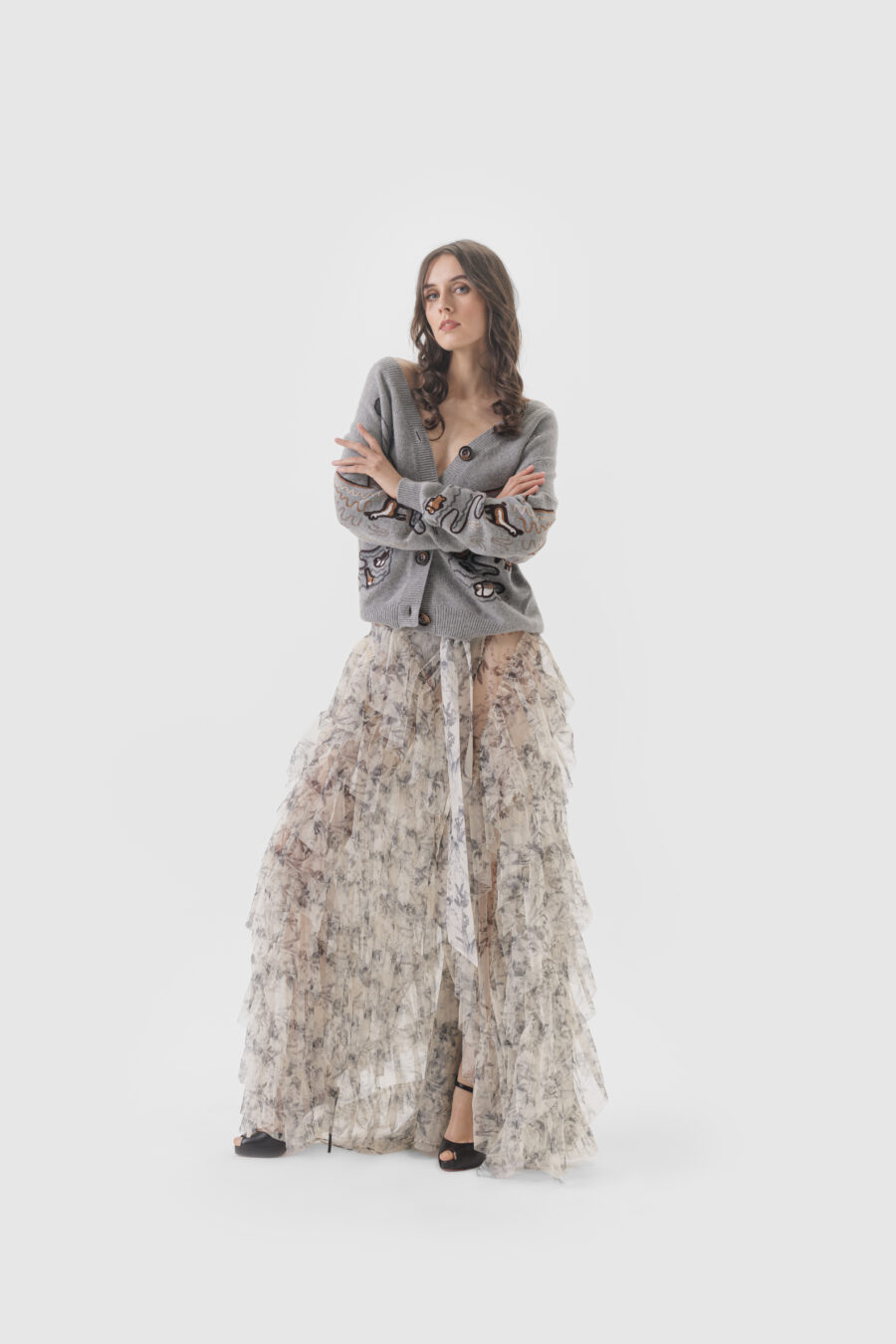 249840_2026_Sommer_Boscana_Roecke_Transparenter-Maxi-Rock-im-Luxury-Designer-Style